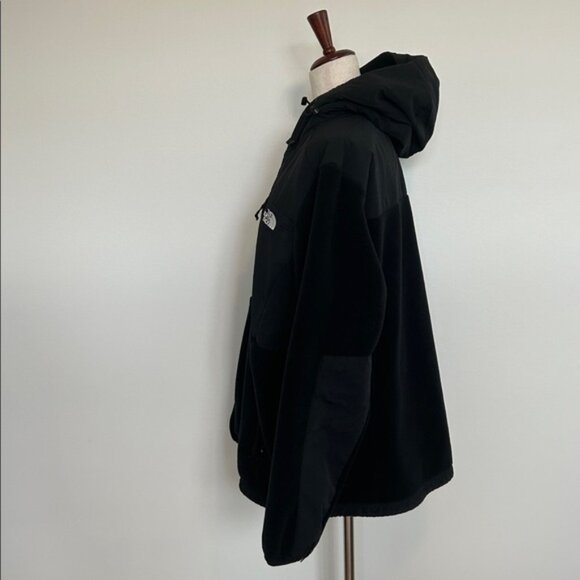 The North Face Womens Large Black Denali Fleece Full Zip Hoodie Jacket XXL - Picture 2 of 6